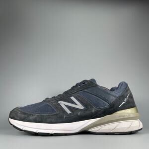 New Balance 990V5 Men's 11.5 D Made in the USA Navy Blue Lace Up Casual Sneakers